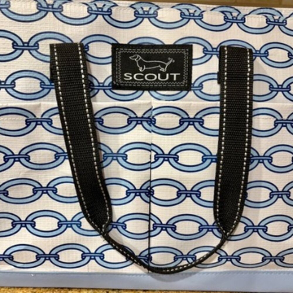 Scout Uptown Pocket Tote Bag 4 exterior pockets interior zip Travel Beach Pool